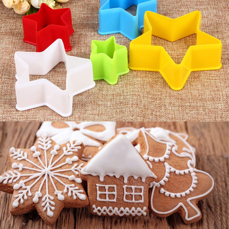 XIPEGPA 25 PCS Cookie Cutter Set Multi-size Sandwich Fondant Cake Fruit Vegetable Shapes Cutter Set - Image 3